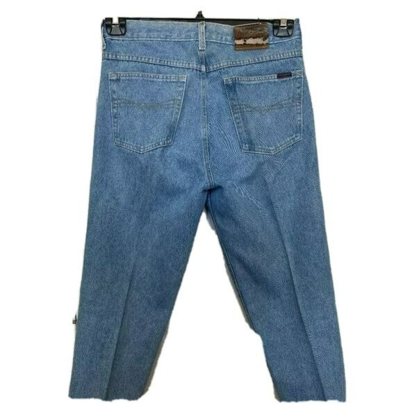 Vintage Perry Ellis America Mens Light Blue Cotton5-Pocket Jeans Size 35X32 - Picture 2 of 10